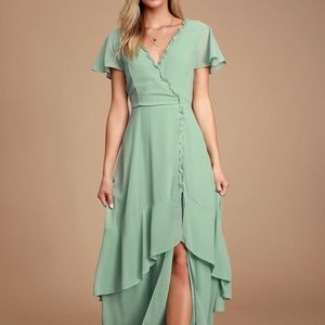 Bridesmaid Green Dress